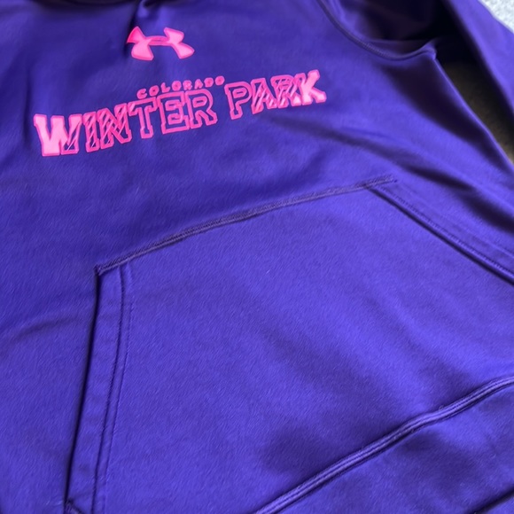 Girls Under Armour Hooded Sweatshirt, Youth Small - Picture 5 of 6